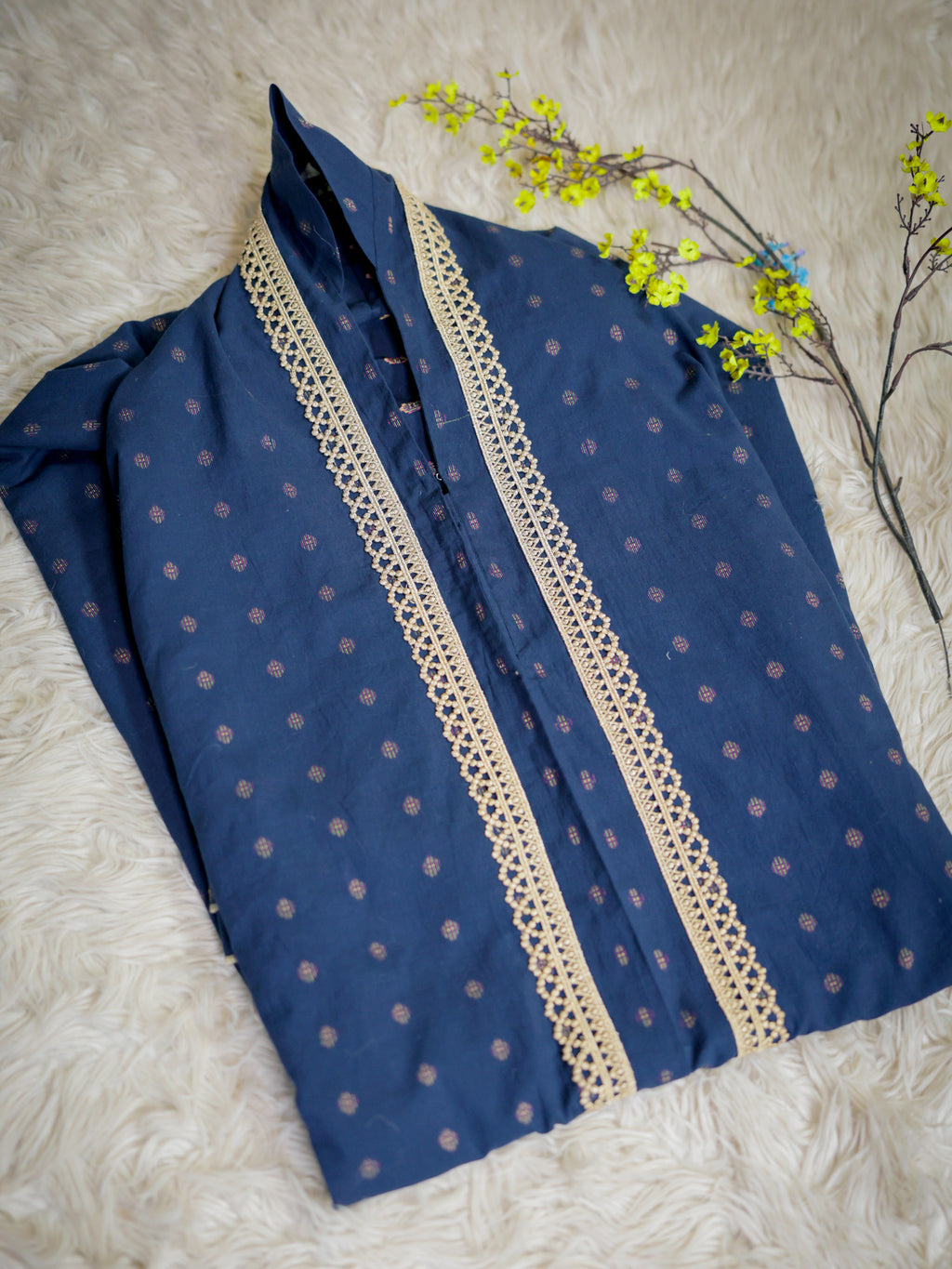 Dark Blue Namaz  Chadar