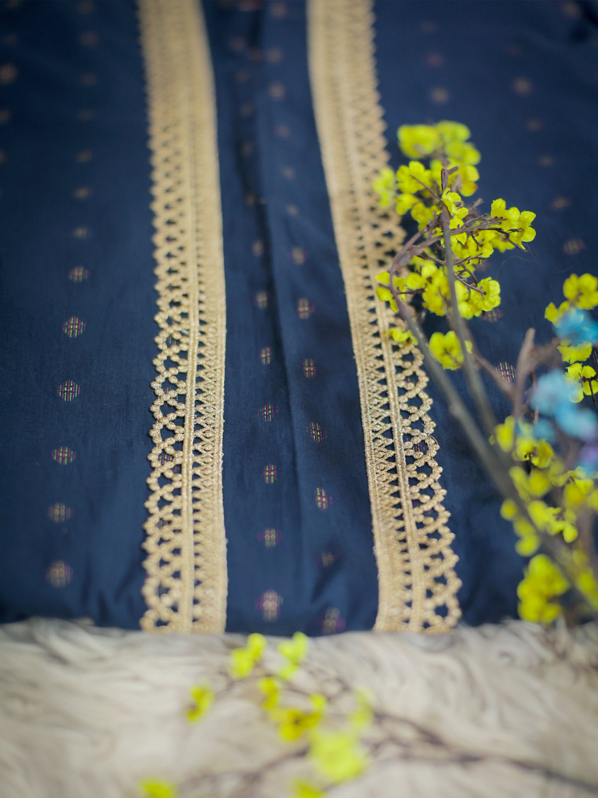 Dark Blue Namaz  Chadar